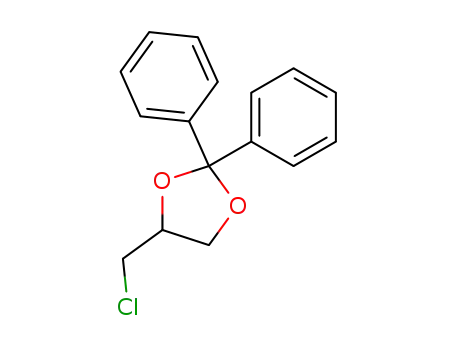 Molecular Structure of 22195-38-6 (4-(chloromethyl)-2,2-diphenyl-1,3-dioxolane)