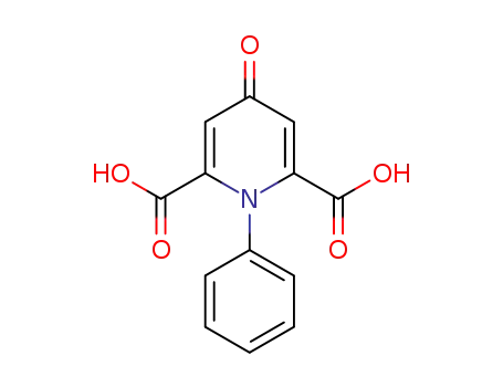 Molecular Structure of 95733-77-0 (2,6-Pyridinedicarboxylic acid, 1,4-dihydro-4-oxo-1-phenyl-)