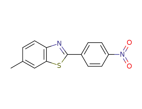 Molecular Structure of 488722-57-2 (6-Methyl-2-(4-nitrophenyl)benzothiazole)