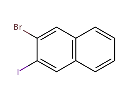 Molecular Structure of 102153-44-6 (2-BROMO-3-IODONAPHTHALENE)