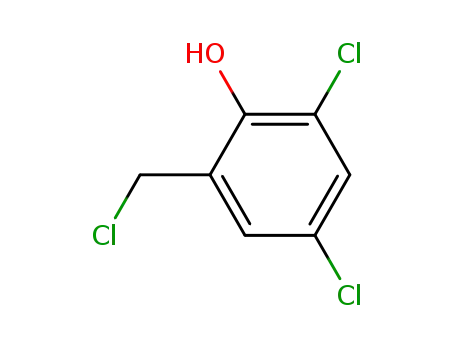 Molecular Structure of 6333-33-1 (2,4-dichloro-6-(chloromethyl)phenol)