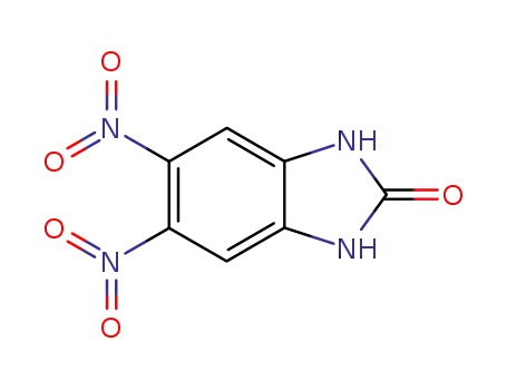 Molecular Structure of 3705-86-0 (1,3-dihydro-5,6-dinitro-2H-benzimidazol-2-one)