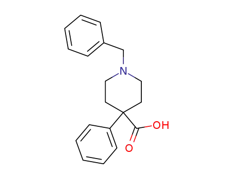 Molecular Structure of 61886-17-7 (1-benzyl-4-phenylpiperidine-4-carboxylic acid)