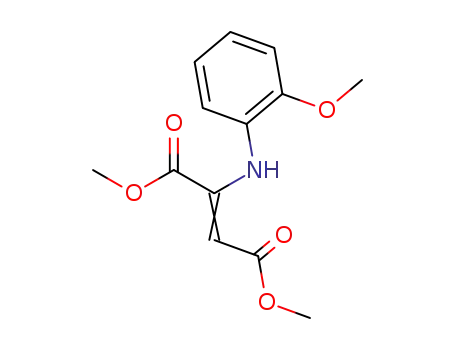 Molecular Structure of 7101-82-8 (2-Butenedioic acid, 2-[(2-methoxyphenyl)amino]-, 1,4-dimethyl ester)