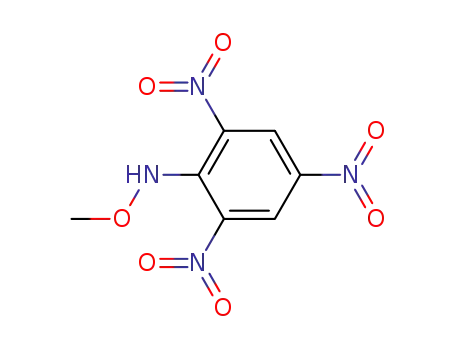 Molecular Structure of 24914-56-5 (Benzenamine, N-methoxy-2,4,6-trinitro-)