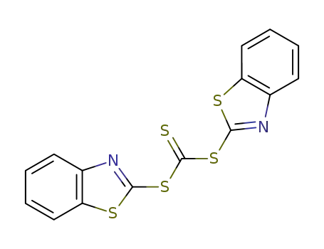 Molecular Structure of 52739-89-6 (bis(1,3-benzothiazol-2-yl) carbonotrithioate)