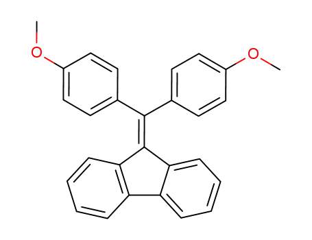 Molecular Structure of 88534-40-1 (9H-Fluorene, 9-[bis(4-methoxyphenyl)methylene]-)