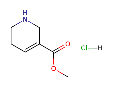 Molecular Structure of 6197-39-3 (Methyl 1,2,5,6-Tetrahydropyridine-3-carboxylate Hydrochloride)