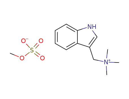 Molecular Structure of 19260-03-8 (1H-indol-3-ylmethyl-trimethyl-azanium; sulfooxymethane)