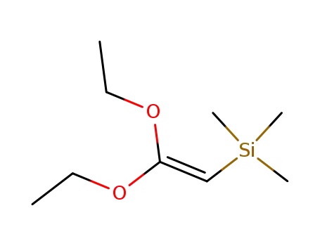 Molecular Structure of 96694-12-1 (Silane, (2,2-diethoxyethenyl)trimethyl-)