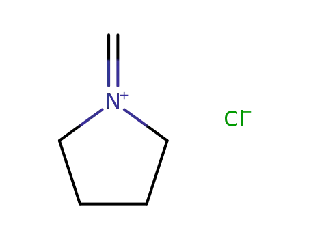 Molecular Structure of 52853-03-9 (Pyrrolidinium, 1-methylene-, chloride)
