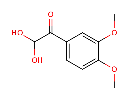 Molecular Structure of 163428-90-8 (3,4-Dimethoxyphenylglyoxal hydrate)