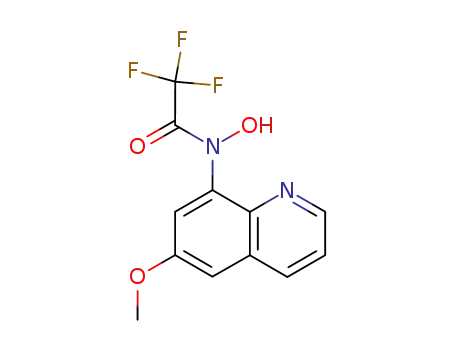Molecular Structure of 88563-34-2 (Acetamide, 2,2,2-trifluoro-N-hydroxy-N-(6-methoxy-8-quinolinyl)-)
