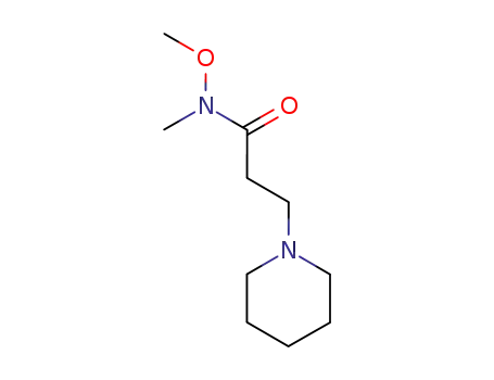 1-Piperidinepropanamide, N-methoxy-N-methyl-