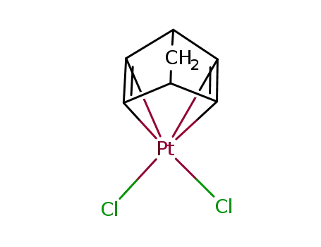 Molecular Structure of 12152-26-0 (DICHLORO(NORBORNADIENE)PLATINUM (II))