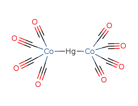 Molecular Structure of 13964-88-0 (Bis(cobalt tetracarbonyl)mercury)