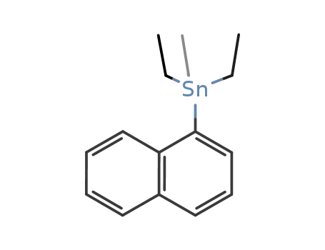 Molecular Structure of 116159-67-2 (Stannane, triethyl-1-naphthalenyl-)