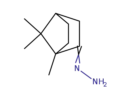 Molecular Structure of 770-53-6 (Bicyclo[2.2.1]heptan-2-one, 1,7,7-trimethyl-, hydrazone)