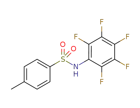 Molecular Structure of 118841-85-3 (Benzenesulfonamide, 4-methyl-N-(pentafluorophenyl)-)