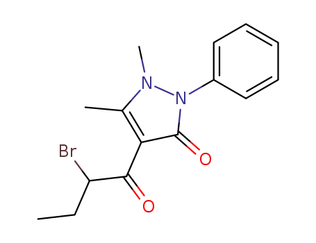 3H-Pyrazol-3-one,
4-(2-bromo-1-oxobutyl)-1,2-dihydro-1,5-dimethyl-2-phenyl-