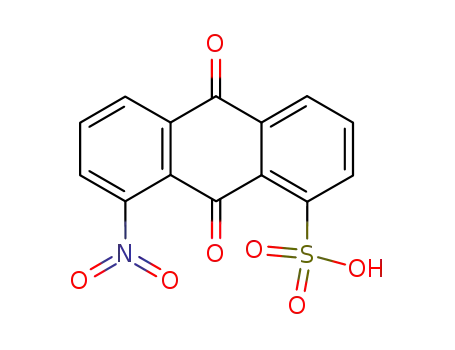 Molecular Structure of 129-37-3 (9,10-dihydro-8-nitro-9,10-dioxoanthracene-1-sulphonic acid)