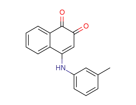 1,2-Naphthalenedione,4-[(3-methylphenyl)amino]- cas  27699-96-3