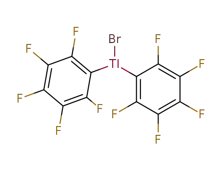 Molecular Structure of 1735-62-2 (Thallium, bromobis(pentafluorophenyl)-)