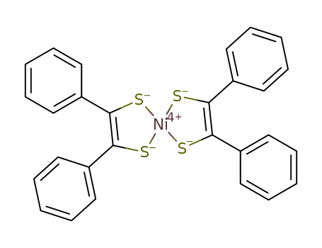 Molecular Structure of 28984-20-5 (BIS(DITHIOBENZIL) NICKEL)