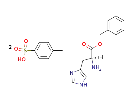 Molecular Structure of 24593-59-7 (O-Benzyl-L-histidine bis(toluene-p-sulphonate))