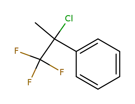 Molecular Structure of 112754-64-0 (Benzene, (1-chloro-2,2,2-trifluoro-1-methylethyl)-)