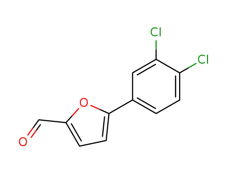 Molecular Structure of 52130-34-4 (5-(3 4-DICHLOROPHENYL)FURFURAL  97)