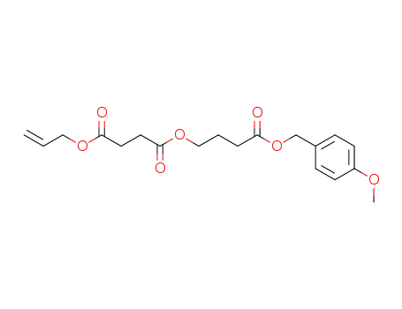 Molecular Structure of 452978-63-1 (Butanedioic acid, 4-[(4-methoxyphenyl)methoxy]-4-oxobutyl 2-propenyl
ester)