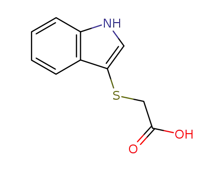 Molecular Structure of 54466-88-5 ((1H-INDOL-3-YLSULFANYL)-ACETIC ACID)