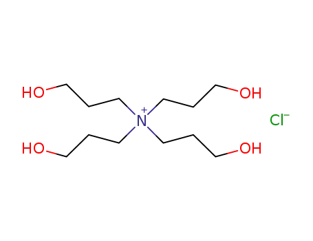 Molecular Structure of 827027-56-5 (1-Propanaminium, 3-hydroxy-N,N,N-tris(3-hydroxypropyl)-, chloride)