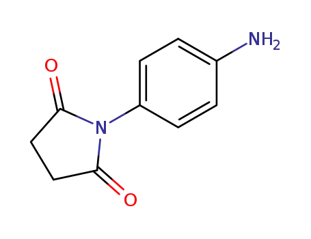 Molecular Structure of 34373-09-6 (2,5-Pyrrolidinedione, 1-(4-aminophenyl)-)