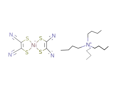 Molecular Structure of 55401-12-2 (TETRA-N-BUTYLAMMONIUM BIS(MALEONITRILEDITHIOLATO)NICKEL(III) COMPLEX)