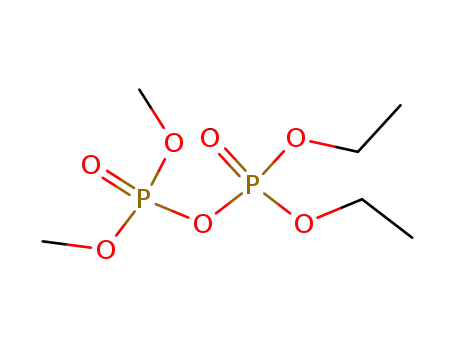 Molecular Structure of 1474-74-4 (Diphosphoric acid P1,P1-diethyl-P2,P2-dimethyl ester)