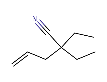 Molecular Structure of 59346-54-2 (2,2-Diethylpent-4-enenitrile)
