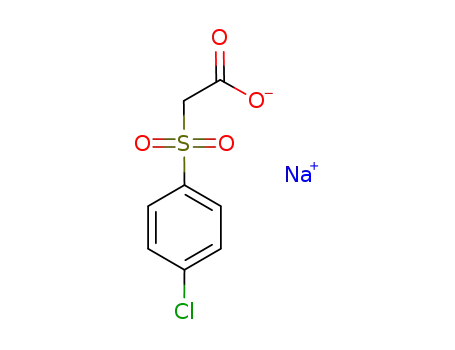 Molecular Structure of 95153-86-9 (Acetic acid, [(4-chlorophenyl)sulfonyl]-, sodium salt)