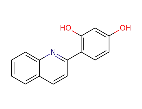 Molecular Structure of 24641-27-8 (1,3-Benzenediol, 4-(2-quinolinyl)-)