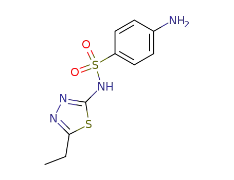Molecular Structure of 94-19-9 (4-AMINO-N-(5-ETHYL-[1,3,4]THIADIAZOL-2-YL)-BENZENESULFONAMIDE)