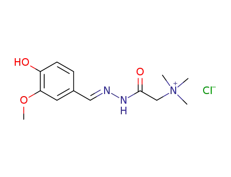 Molecular Structure of 6958-23-2 (2-{2-[(E)-(3-methoxy-4-oxocyclohexa-2,5-dien-1-ylidene)methyl]hydrazino}-N,N,N-trimethyl-2-oxoethanaminium)