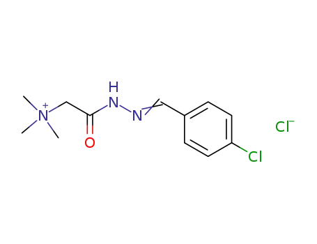 Molecular Structure of 7148-69-8 (2-[(2E)-2-(4-chlorobenzylidene)hydrazinyl]-N,N,N-trimethyl-2-oxoethanaminium)