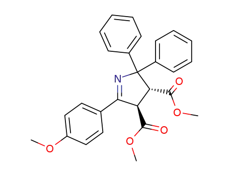 2H-Pyrrole-3,4-dicarboxylic acid,  3,4-dihydro-5-(4-methoxyphenyl)-2,2-diphenyl-, dimethyl ester, trans-