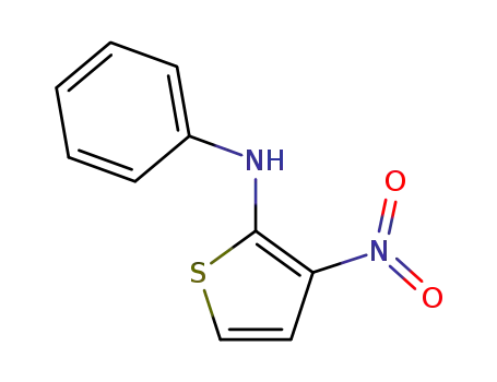 Molecular Structure of 78399-02-7 (N-(3-Nitrothien-2-yl)-N-phenylamine)