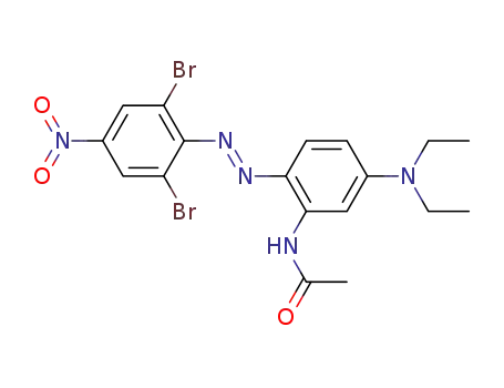 Molecular Structure of 52583-53-6 (N-[2-[(2,6-dibromo-4-nitrophenyl)azo]-5-(diethylamino)phenyl]acetamide)