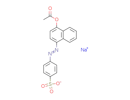 Benzenesulfonic acid, 4-[[4-(acetyloxy)-1-naphthalenyl]azo]-, sodium
salt