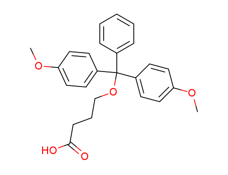 Molecular Structure of 150907-74-7 (Butanoic acid, 4-[bis(4-methoxyphenyl)phenylmethoxy]-)