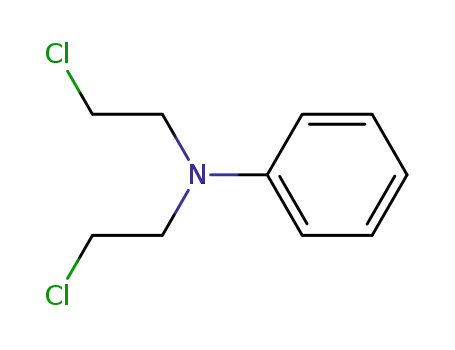 Molecular Structure of 553-27-5 (N,N-BIS(2-CHLOROETHYL)ANILINE)