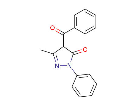 Molecular Structure of 4551-69-3 (4-BENZOYL-3-METHYL-1-PHENYL-5-PYRAZOLINONE)